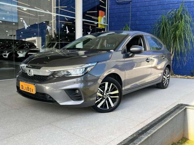 Honda City Hatchback Touring 1.5 Flex 16V Aut - Cinza - 2022/2022