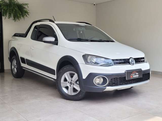 SAVEIRO CROSS 1.6 FLEX + COURO + DVD PNEUS NOVOS