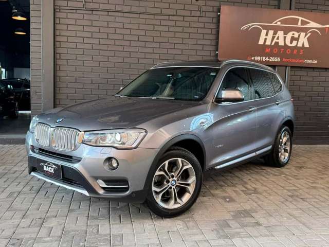 BMW X3 XDRIVE 20i Aut. Teto Panorâmico - Cinza - 2015/2016