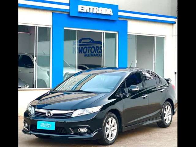 Civic EXS 1.8 Flex 2012 4p Completo, Baixo KM, Com chave Cópia e Manual