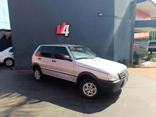 FIAT Uno Mille Economy Way 1.0 Fire 4p. Prata 2010 - Campo Grande