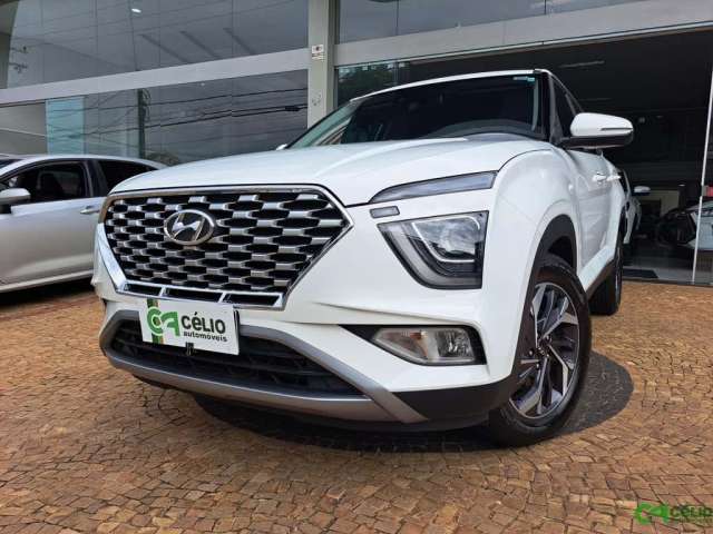 Hyundai Creta Platinum 1.0 TB 12V Flex Aut.  - Branca - 2023/2024