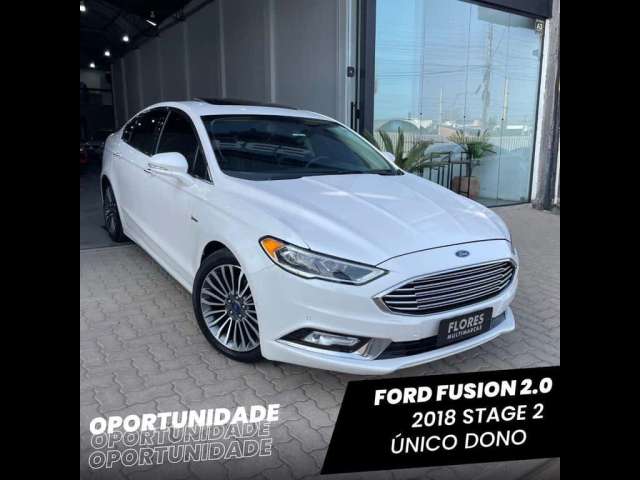 Ford Fusion Titanium 2.0 GTDI Eco. Awd Aut. - Branca - 2018/2018