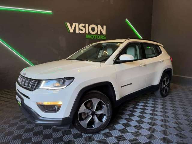 Jeep Compass LONGITUDE 2.0 4x2 Flex Automática  - Branca - 2017/2017