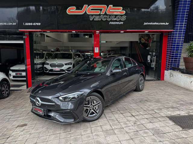 Mercedes-Benz C-200 AMG Line EQ Boost 1.5 TB (Hib.) - Cinza - 2023/2024