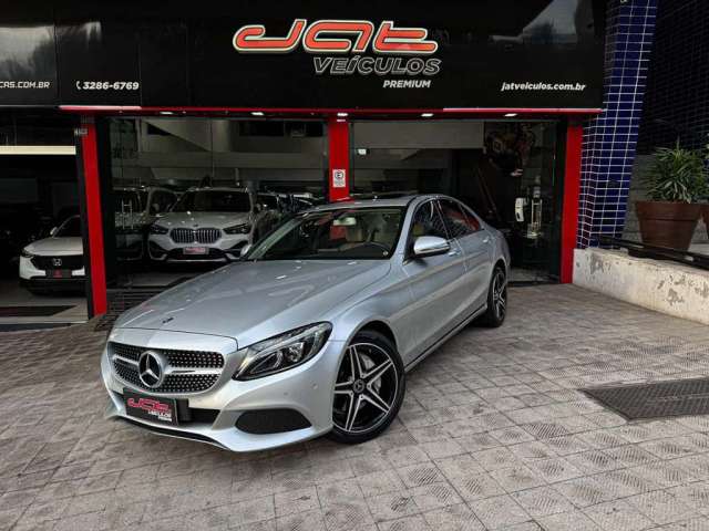 Mercedes-Benz C-250 Avantgarde 2.0 TB 211cv Aut.  - Prata - 2017/2018