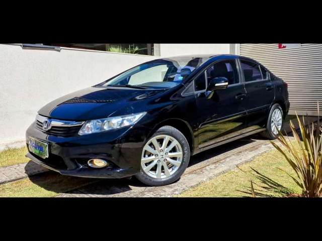 Honda Civic 2.0 LXR 16V FLEX 4P AUTOMÁTICO  2013/2014 - Preta - 2013/2014