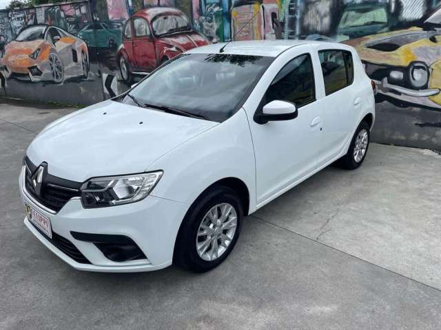 Renault Sandero Life Flex 1.0 12V 5p Mec.  - Branca - 2019/2020