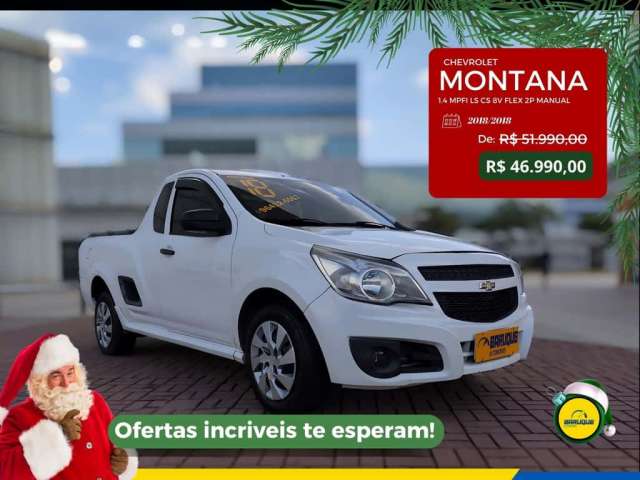 Chevrolet Montana 2018 1.4 mpfi ls cs 8v flex 2p manual