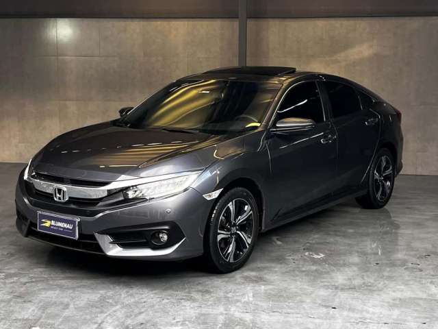 Honda Civic TOURING CVT - Cinza - 2017/2017