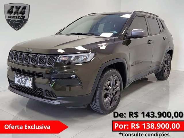 Jeep Compass T270 80 Anos 1.3 TB 4x2 Flex Aut  - Verde - 2021/2022