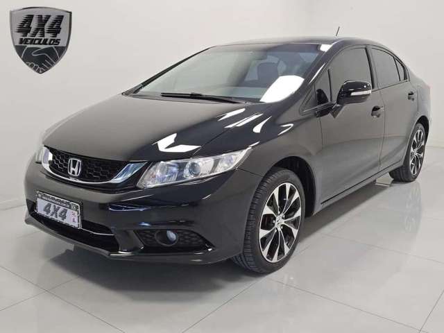 Honda Civic Sedan LXR 2.0 Flexone 16V Aut. 4p  - Preta - 2014/2015