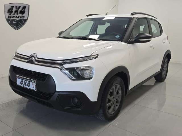 Citroën C3 Feel 1.0 Flex 6V 5p Mec.  - Branca - 2022/2023