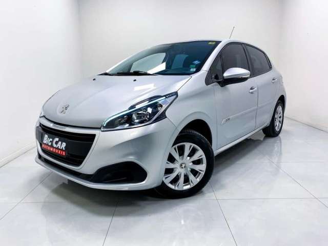 Peugeot 208 Active 1.2 Flex 12V Mec.  - Prata - 2018/2019