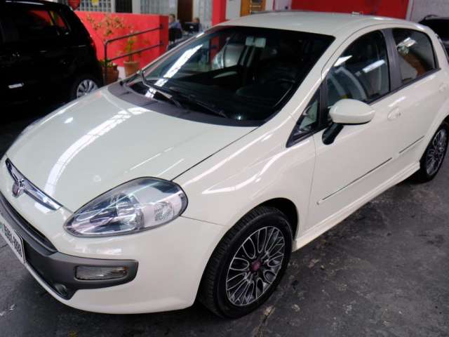 Punto Sporting Dualogic 1.8 Flex 2013 Branca Completo Couro