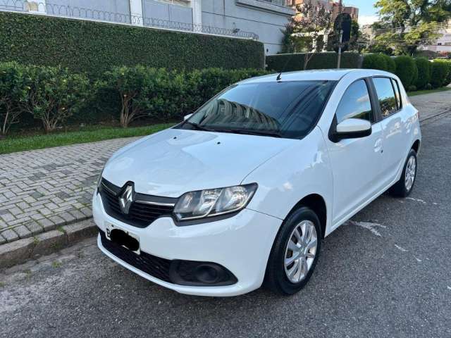 37.900,00 / SANDERO EXPRESSION 1.0 2016 COMPLETO BRANCO