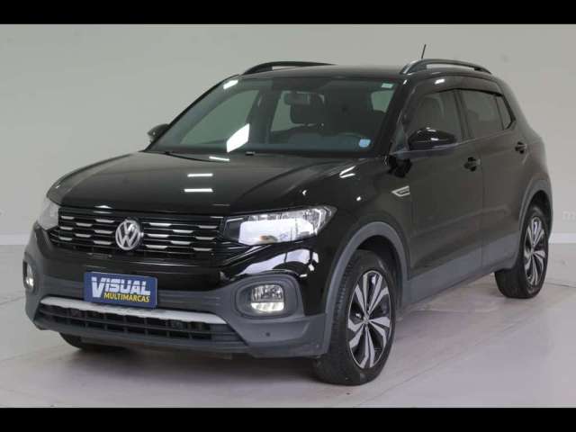 VOLKSWAGEN T-CROSS COMFORTLINE 1.0 200 TSI FLEX AUTOMÁTICO 6M - 2021 - PRETO