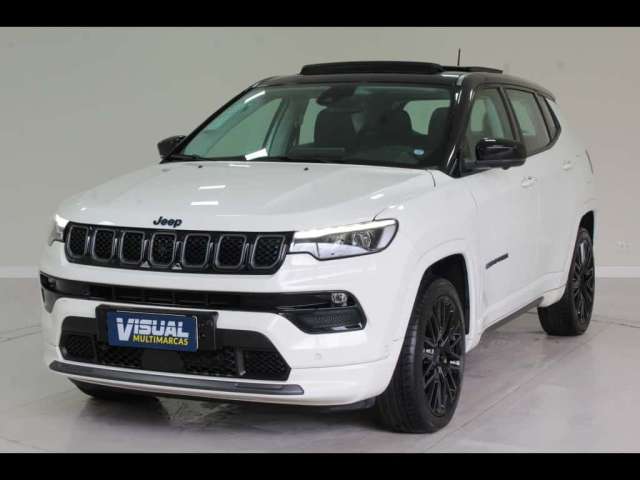 JEEP COMPASS S 1.3 TURBO HÍBRIDO 4XE AUTOMÁTICO 6M - 2022 - BRANCO PÉROLA