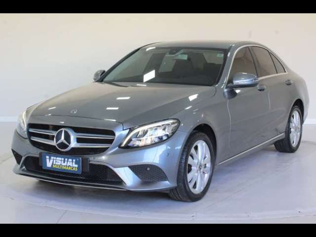 MERCEDES-BENZ C 180 AVANTGARDE 1.6 TURBO FLEX AUTOMÁTICO 9M - 2019 - CINZA