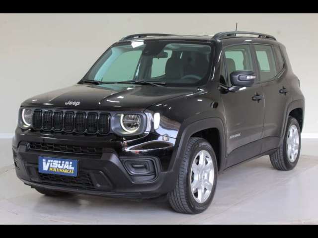 JEEP RENEGADE SPORT 1.3 T270 FLEX AUTOMÁTICO 6M - 2023 - PRETO