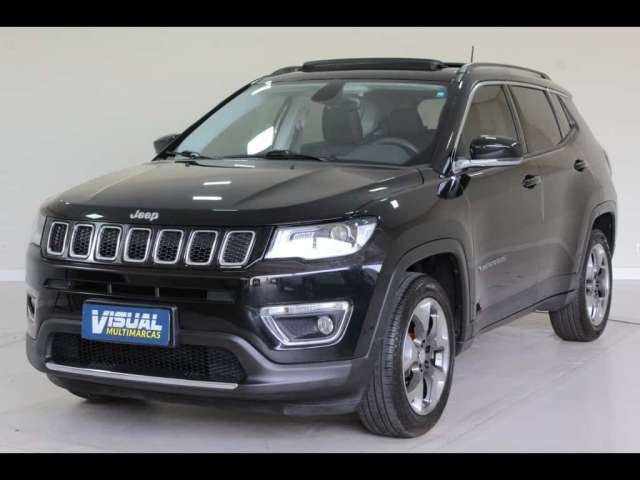 JEEP COMPASS LIMITED 2.0 FLEX AUTOMÁTICO 6M - 2018 - PRETO