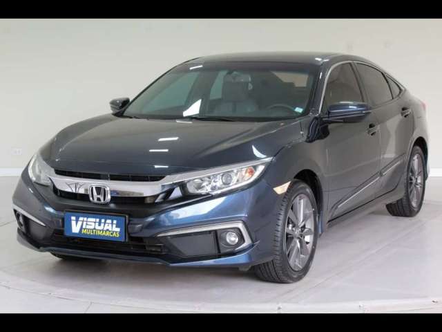 HONDA CIVIC EX  2.0 FLEX AUTOMÁTICO CVT 7M - 2020 - AZUL