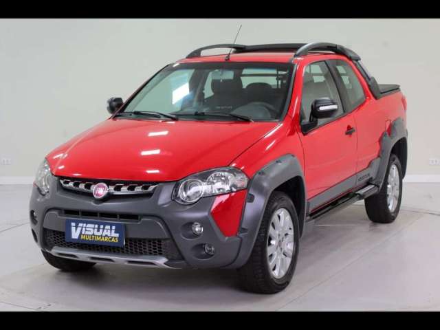 FIAT STRADA ADVENTURE 1.8 CD FLEX MANUAL - 2014 - VERMELHO