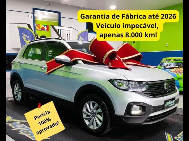 T Cross 200 TSI automática,garantia de fábrica até 2026,apenas 8.000 km,impecável!