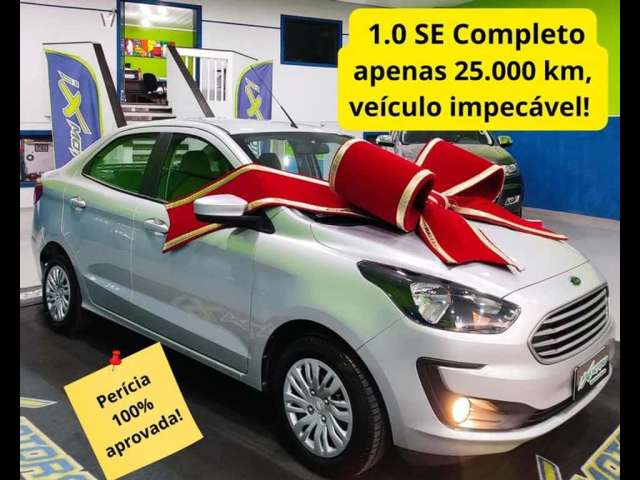 Ka Sedan 1.0 SE 2020,apenas 25.000 km, veículo impecável,revisado e periciado!