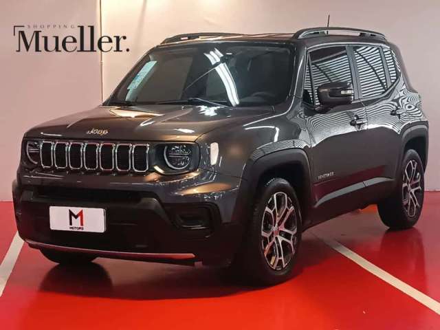 JEEP RENEGADE LONGITUDE T270 1.3 TB 4x2 FLEX AUTOMÁTICO - 2024 - CINZA