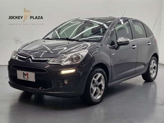 CITROËN C3  EXCLUSIVE 1.6 FLEX 4P MANUAL - 2013 - CINZA