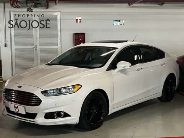 FORD FUSION TITANIUM AWD 2.0  GASOLINA AUTOMÁTICO - 2015 - BRANCO