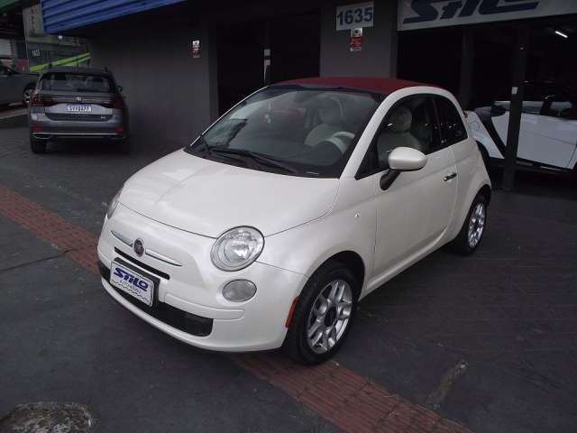 Fiat 500 Cabrio 1.4 Flex 2014/2014 Branco