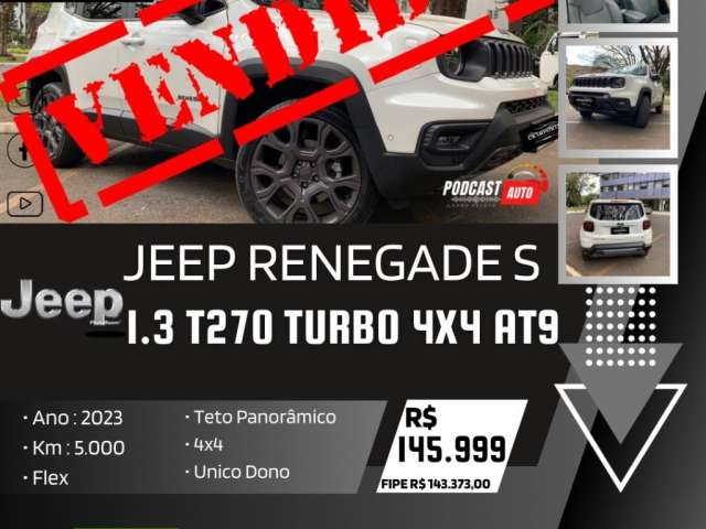 JEEP RENEGANDE S 1.3 T270 TURBO FLEX 4X4 AT9