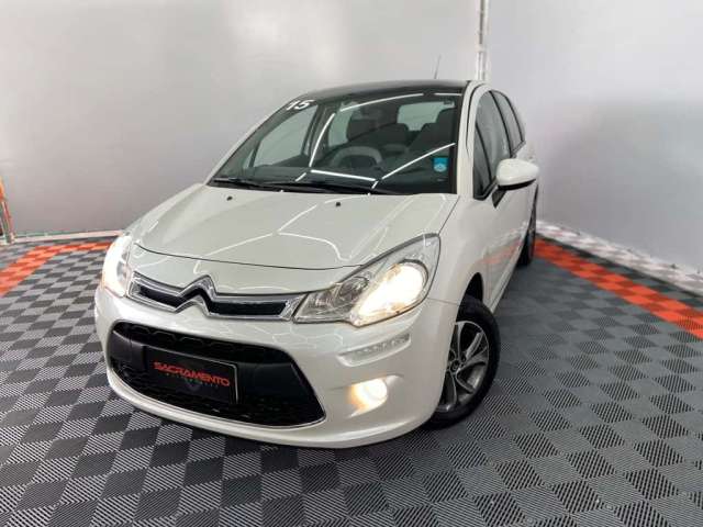 Citroën C3 Tendance 1.5 Flex 8V 5p Mec.  - Branca - 2014/2015