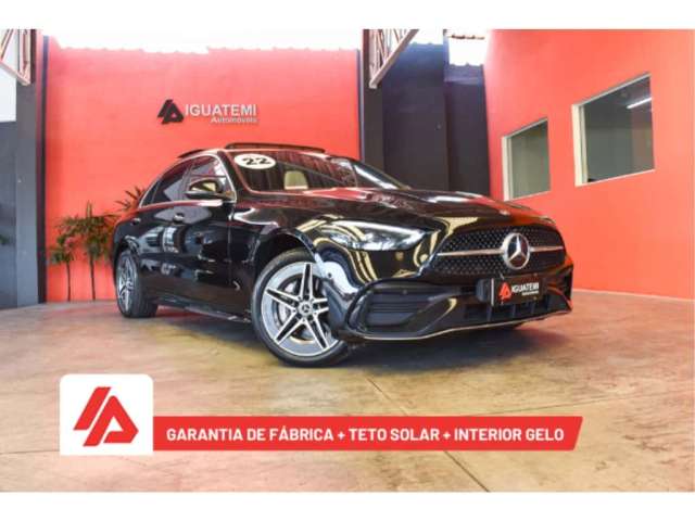 Mercedes-benz C 200 2022 1.5 eq boost híbrido amg line 9g-tronic