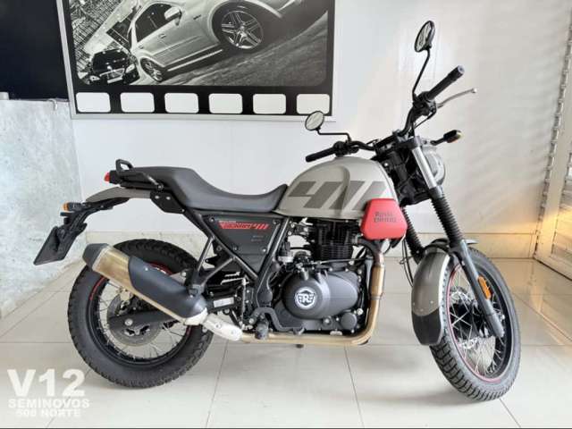 Royal Enfield Scram 411 Graphite Red