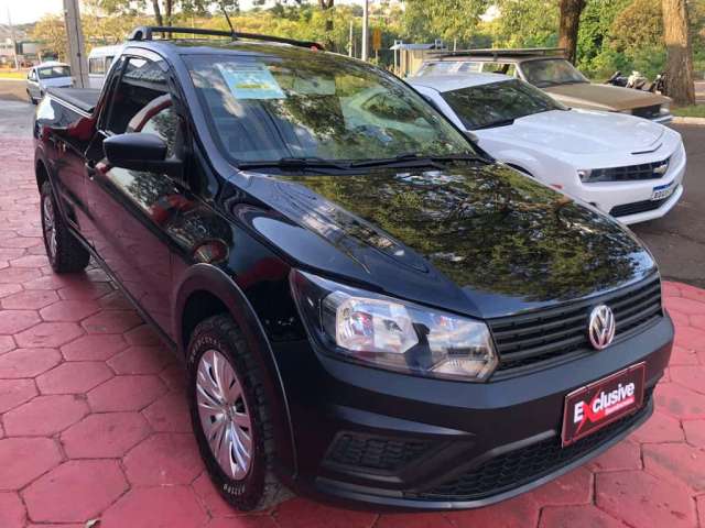 Volkswagen Saveiro Robust 1.6 Total Flex 8V - Preta - 2019/2020