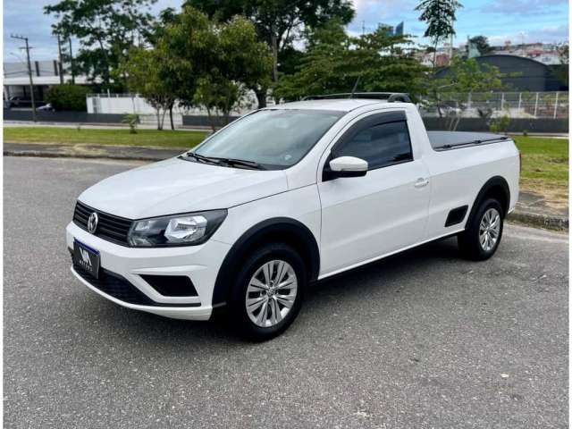 Volkswagen Saveiro Trendline 1.6 T.Flex 8V  - Branca - 2021/2022