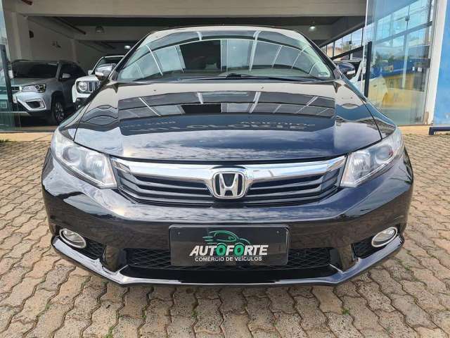 Honda Civic  1.8 EXS 16V FLEX 4P AUTOMÁTICO  - Preta - 2012/2012