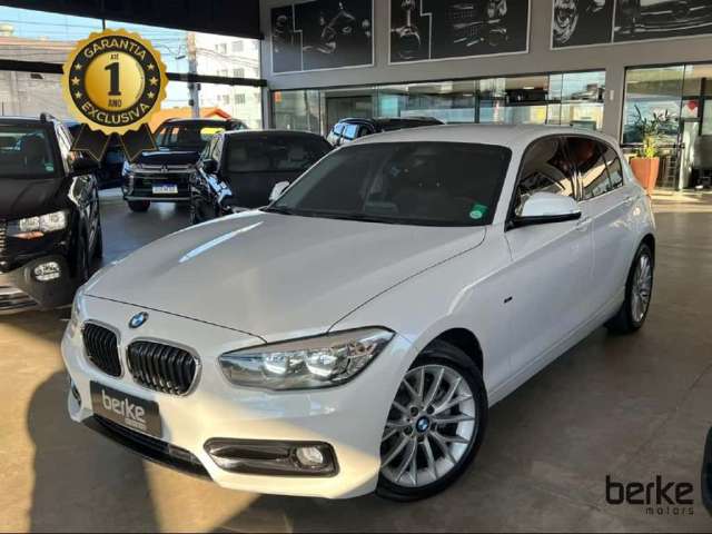 BMW 120i 120 ActiveFlex 16V Aut. - Branca - 2015/2016