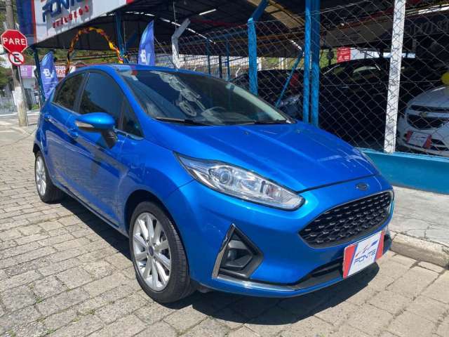 Ford New Fiesta Hatch 1.6 16V TITANIUM AUT - Azul - 2018/2018