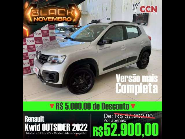 Renault Kwid OUTSIDER 1.0 Flex 12V 5p Mec.  - Prata - 2021/2022