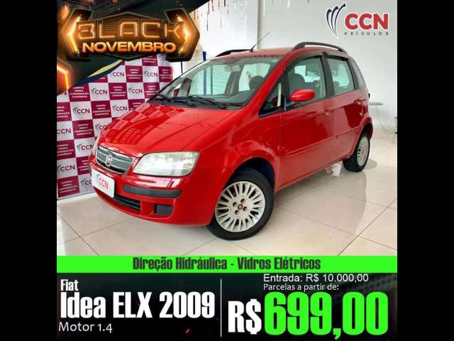 Fiat Idea ELX 1.4 mpi Fire Flex 8V 5p  - Vermelha - 2008/2009