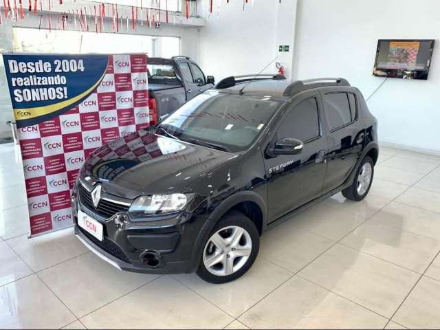 Renault Sandero STEPWAY EXP. Flex 1.6 16V 5p  - Preta - 2018/2019