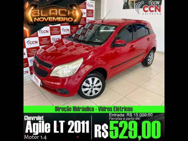 Chevrolet Agile LT 1.4 MPFI 8V FlexPower 5p  - Vermelha - 2010/2011