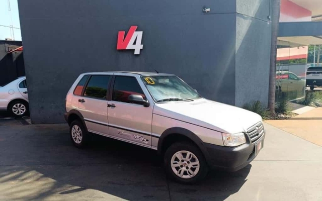 FIAT Uno Mille Economy Way 1.0 Fire 4p. Branca 2010 - Campo Grande