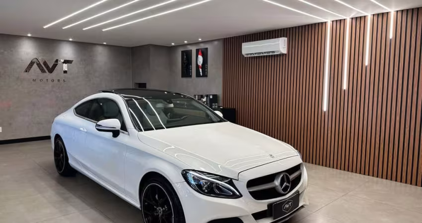 Mercedes-Benz C-180 CGI Coupe Avant. 1.6 TB 16V Aut.  - Branca - 2017/2018