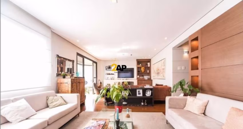 Apartamento de luxo em Moema Índios, São Paulo-SP: 4 quartos, 2 suítes, 3 salas, 5 banheiros, 4 vagas, 220m² - Venda ou Locação!