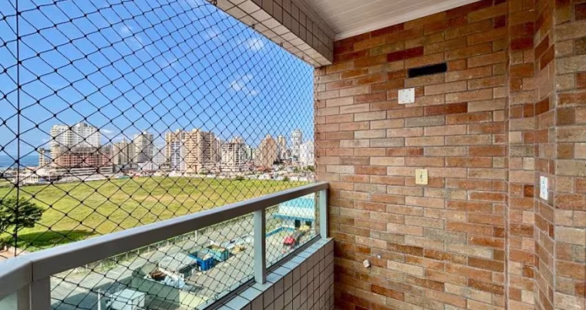 Apartamento Mobiliado com 2 dormitórios, varanda gourmet com vista mar!!